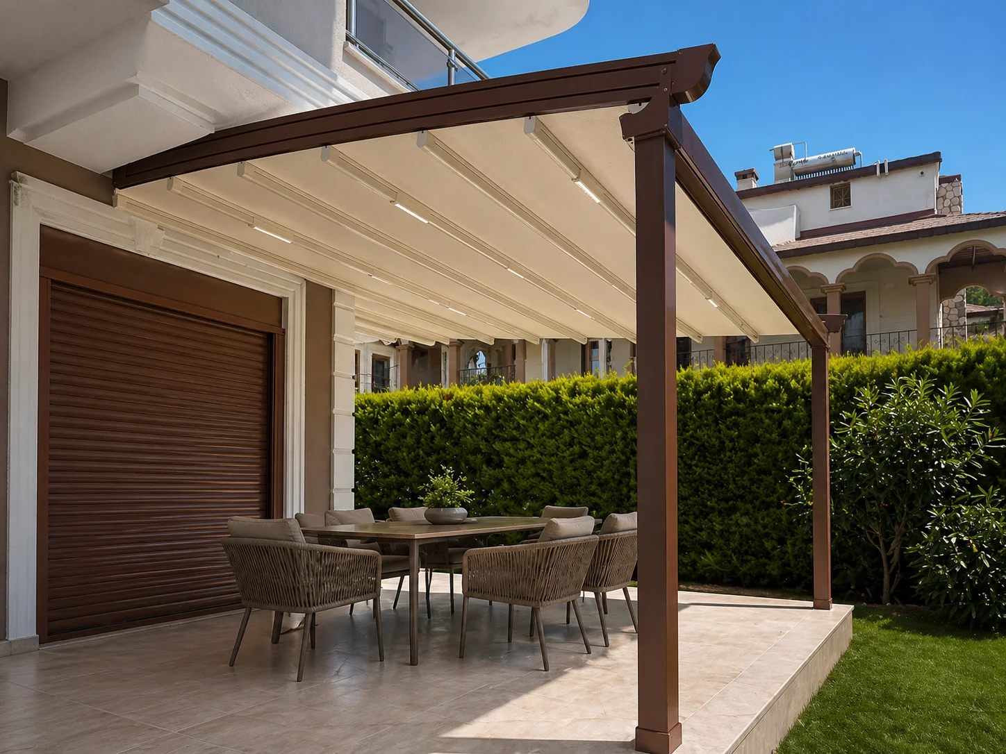 Semi-Radius Pergola